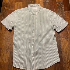 Men’s Short Sleeve Striped Button-Down Old Navy